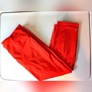 Athleta Red-Orange Cropped Leggings